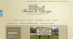 Desktop Screenshot of burgerfuneralhome.com